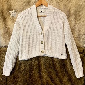 hollister cropped cardigan